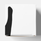 Offset kamer: Abstract zwart, wit & rood Bedankdoosjes (Bovenkant)