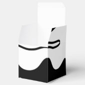 Offset kamer: Abstract zwart, wit & rood Bedankdoosjes (Geopend)