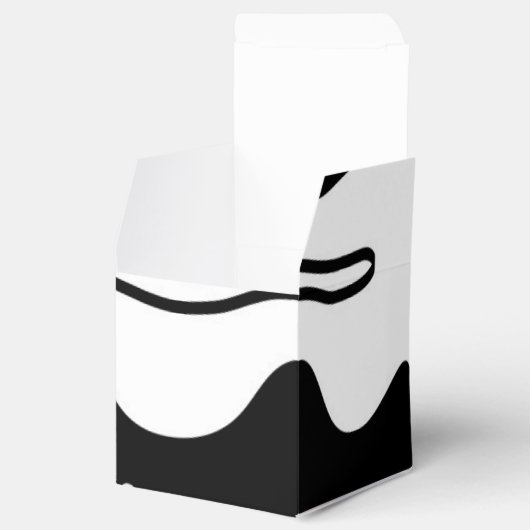 Offset kamer: Abstract zwart, wit & rood Bedankdoosjes (Geopend)