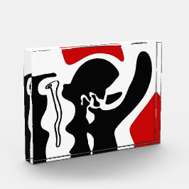 Offset kamer: Abstract zwart, wit & rood Fotoblokken