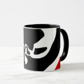 Offset kamer: Abstract zwart, wit & rood Mok (Voorkant rechts)