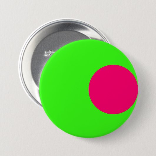 Offset Neon Dot Aangepaste Knop Ronde Button 7,6 Cm (Voorkant /achterkant)