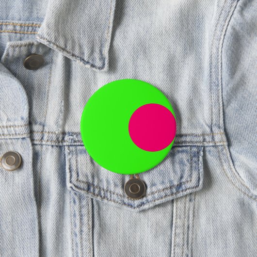 Offset Neon Dot Aangepaste Knop Ronde Button 7,6 Cm (In situ)