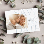 Offset overlay | Moderne horizontale foto Save The Date