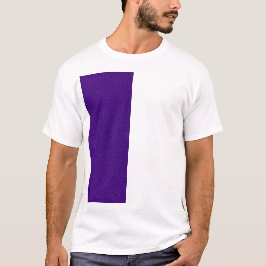 Offset Paarse ruisstructuur grafisch T-shirt (aang (Voorkant)