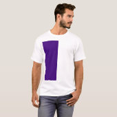 Offset Paarse ruisstructuur grafisch T-shirt (aang (Voorkant volledig)