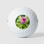 Offset Pink Bud gepersonaliseerde golfballen (Voorkant)