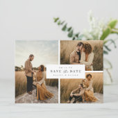 Offset raster Vormgeving Save the Date Fotokaart A (Staand voorkant)