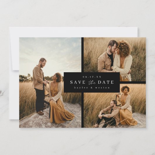 Offset raster Vormgeving Save the Date Fotokaart A (Voorkant)