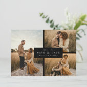 Offset raster Vormgeving Save the Date Fotokaart A (Staand voorkant)