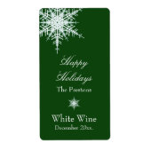 Offset Snowy Green Wine Label (Voorkant)