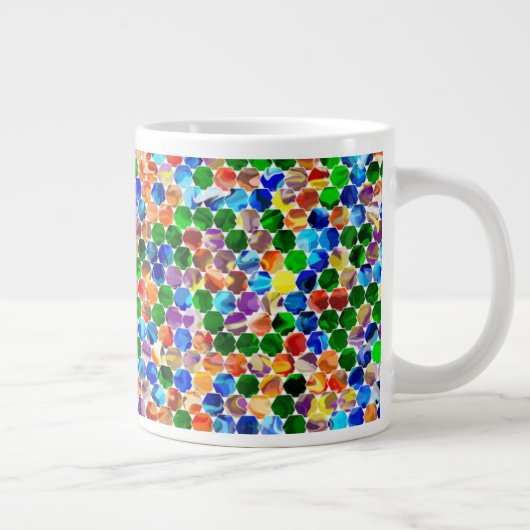 Offset zeshoeken werveling 20oz Mok (Rechts)