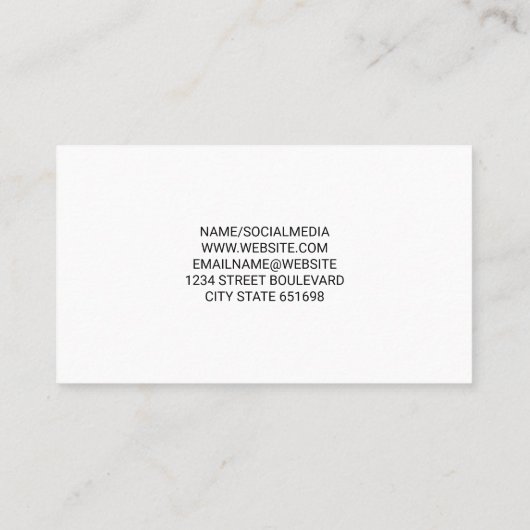 Offshore boorplatform | Energie Visitekaartje (Achterkant)