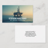 Offshore boorplatform | Energie Visitekaartje (Voorkant / Achterkant)