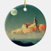 Offshore Citadel Fantasy Sci-Fi Keramisch Ornament (Achterkant)