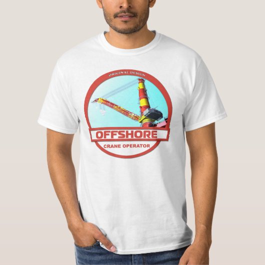 Offshore-kraanexploitant - White T-shirt (Voorkant)
