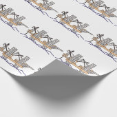 Offshore-olierijg Cadeaupapier (Hoek)