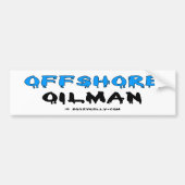 Offshore oliman, Bumpersticker, olie, olierijgen Bumpersticker (Voorkant)