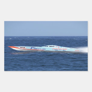 Offshore Powerboat Racer Rechthoekige Sticker