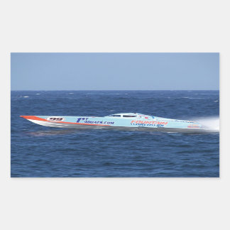 Offshore Powerboat Racer Rechthoekige Sticker