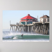 Offshore Santa Ana Winds ,Huntington Beach Ca . Poster (Voorkant)