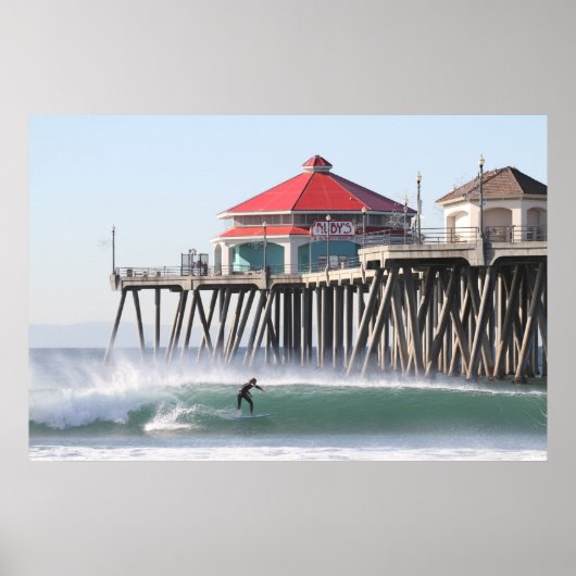 Offshore Santa Ana Winds ,Huntington Beach Ca . Poster (Voorkant)