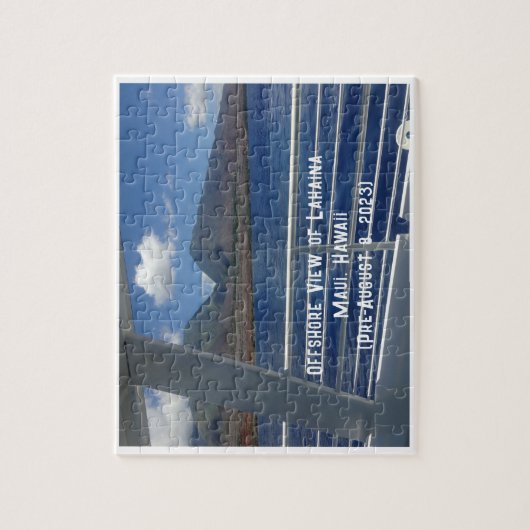 Offshore Uitzicht van Lahaina (vóór 8 augustus 202 Legpuzzel (Verticaal)