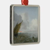 Offshore verzending in een briesje, 17e eeuw metalen ornament (Rechts)