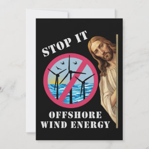 Offshore windenergie Stop het Jezus Kaart