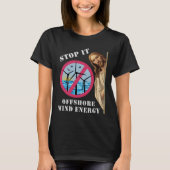 Offshore windenergie Stop het Jezus T-shirt (Voorkant)