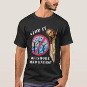 Offshore windenergie Stop het Jezus T-shirt (Voorkant)