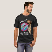 Offshore windenergie Stop het Jezus T-shirt (Voorkant volledig)