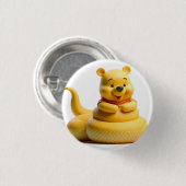 Ofidiofobie Winnie de Pooh 1 Ronde Button 3,2 Cm (Voorkant /achterkant)
