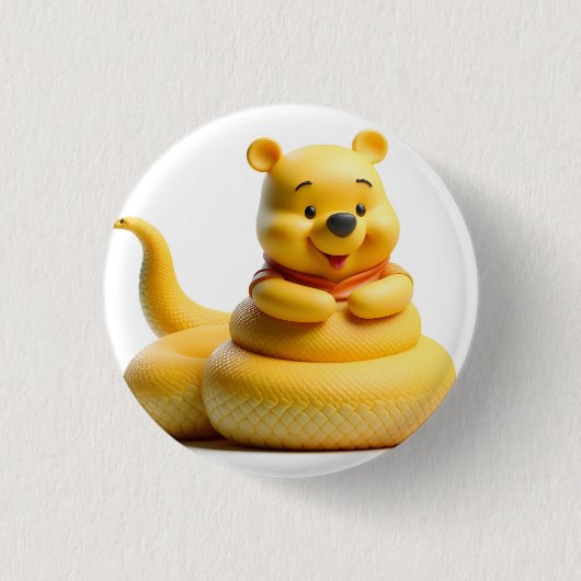 Ofidiofobie Winnie de Pooh 1 Ronde Button 3,2 Cm (Voorkant)