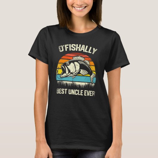 Ofish Best oom Ever Fun Vist Fisherman Fa T-shirt (Voorkant)