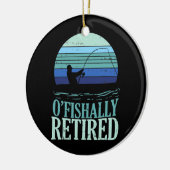 Ofish Remoe Vist Retro Retirement Dad Keramisch Ornament (Links)