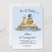 O'fishal Viste Boy 1st Birthday Kaart (Voorkant)