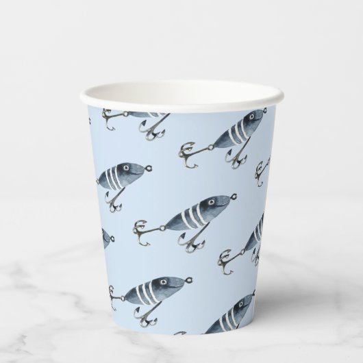 O'fishal Viste Boy Verjaardag Papieren Bekers (Achterkant)