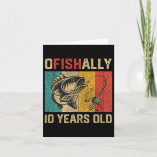 Ofishally 10 jaar oud grappig Gevist verjaardagsvi Kaart