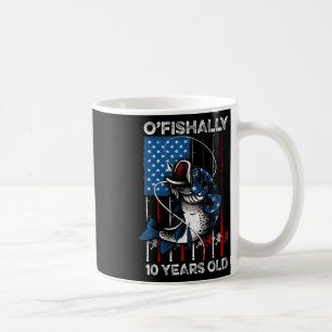 Ofishally 10 jaar oud shirt 10e verjaardag vissen koffiemok