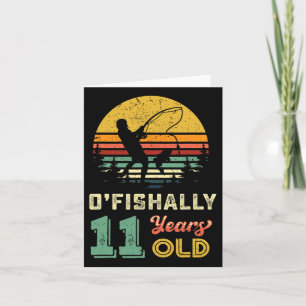 Ofishally 11 jaar oud Vist 11e verjaardagsfeestje Kaart