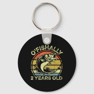 Ofishally 2 Jaar Oud Shirt 2e Verjaardag Vissen Re Sleutelhanger