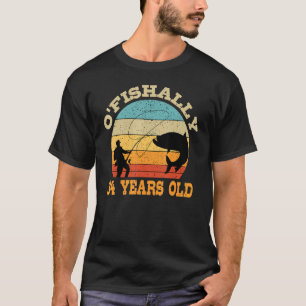 O'Fishally 34 Years Old Vissen Birthday Theme Par T-shirt