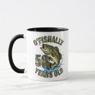 OFishally 50 Jaar Oud Visliefhebber 50ste Verjaard Mok