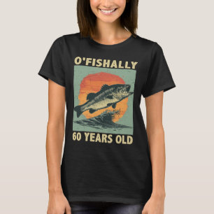 Ofishally 60 Jaar oud 1965 Vissen Visser 60ste T-shirt