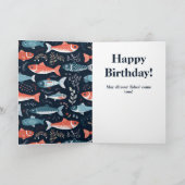 Ofishally 60 visser verjaardag kaart (Binnen)