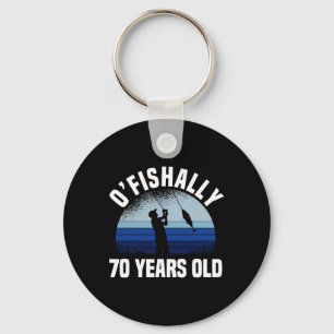 Ofishally 70 Jaar Oude Visser 70ste Verjaardag Vis Sleutelhanger