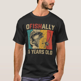 Ofishally 75 jaar oud grappig Gevist verjaardagsvi T-shirt