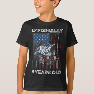 Ofishally 8 Jaar Oude Shirt 8e Verjaardag Vissen O