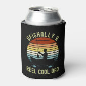 Ofishally a Reel Cool Dad Fun Fishing Blikjeskoeler (Blikje Voorkant)